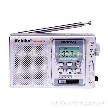 AM/FM/SW Radio with MP3 Player, MP3 Audio Files on TF Card and U-disk